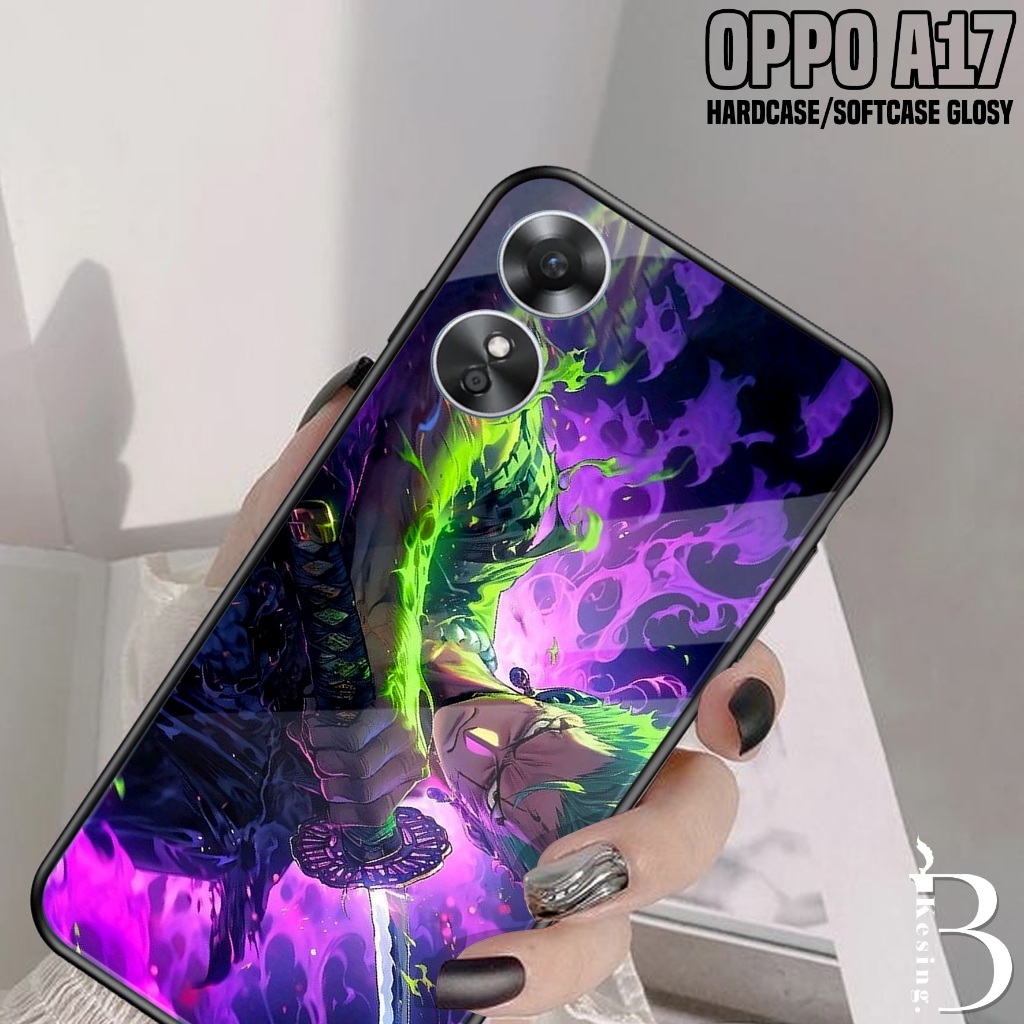 Case Oppo A17 - Casing Hp Oppo A17 Motif Roronoa Zoro - Silikon Hp Oppo A17 - Kesing Hp Oppo A17 - S