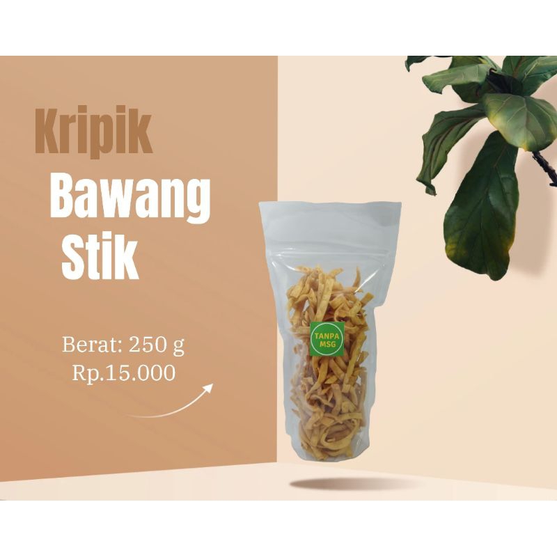 

Kripik Bawang Lebih Enak & Sehat Tanpa MSG (250 g)