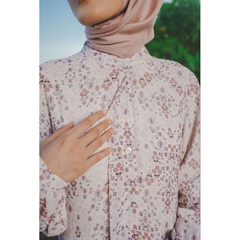 Gamis Heaven Lights by ZB Odelia Persian - Ivory