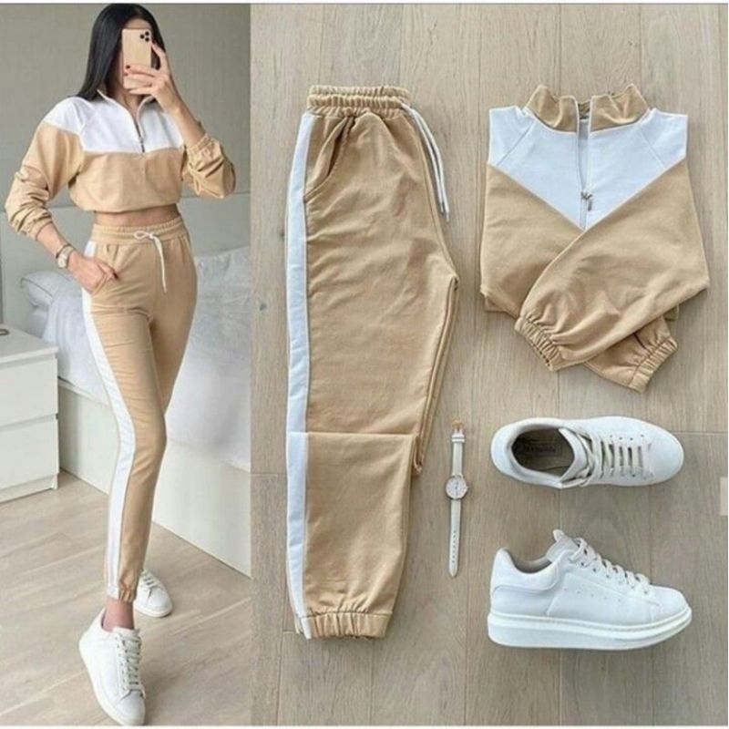 SETELAN WANITA ZEPIA set baju wanita SET WANITA CROP kekinian baju terbaru