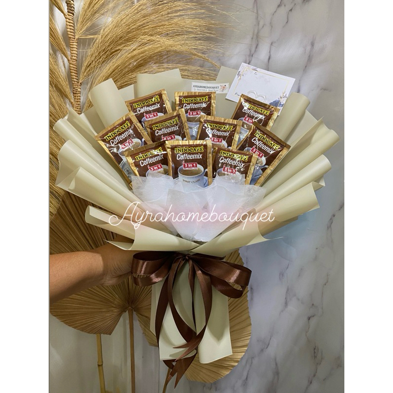 

Promo 7.7 [COFFEE] Buket Bouquet Bucket Coffee Kopi Good Day Coffemix ABC Kapal Api Milo Graduation