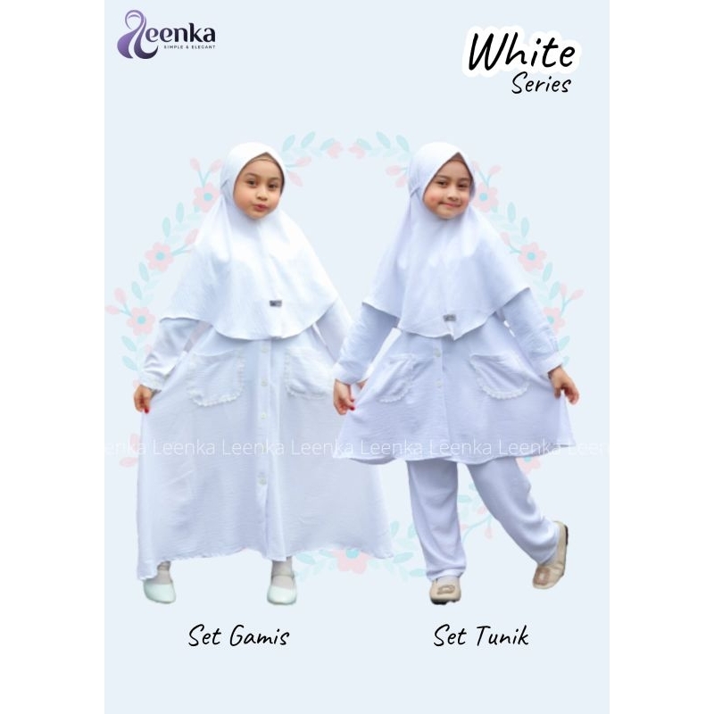 Gamis & Set tunik Anak Putih