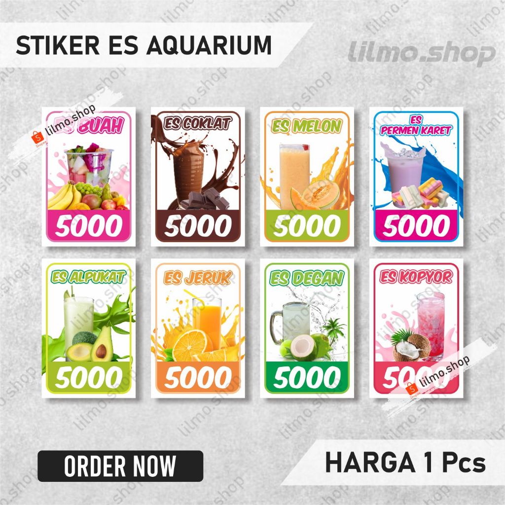 

Stiker Es Akuarium, Stiker Es Buah, Stiker Es, Stiker Vinyl Anti air