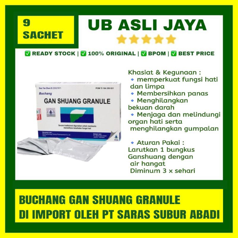 buchang gan shuang granule 9 sashet