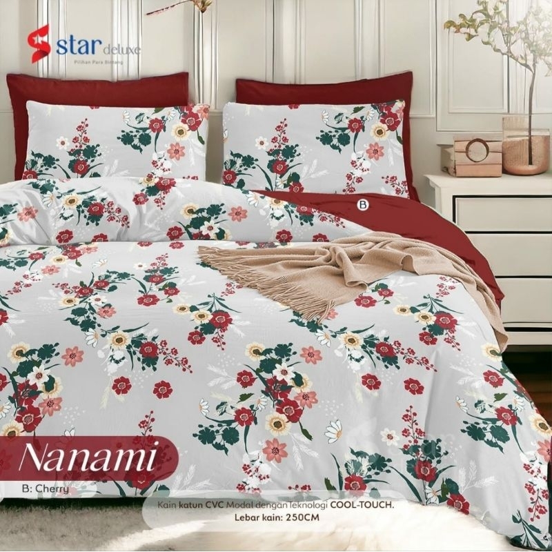 Sprei motif Nanami feat Cherry n Grey Star