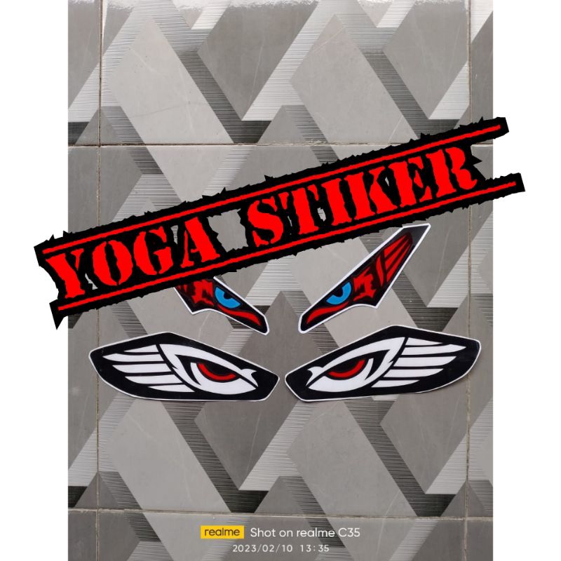 stiker lampu depan mata dan alis CBR 250R /150R