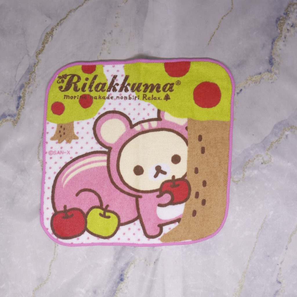 saputangan bahan handuk rilakkuma original san x