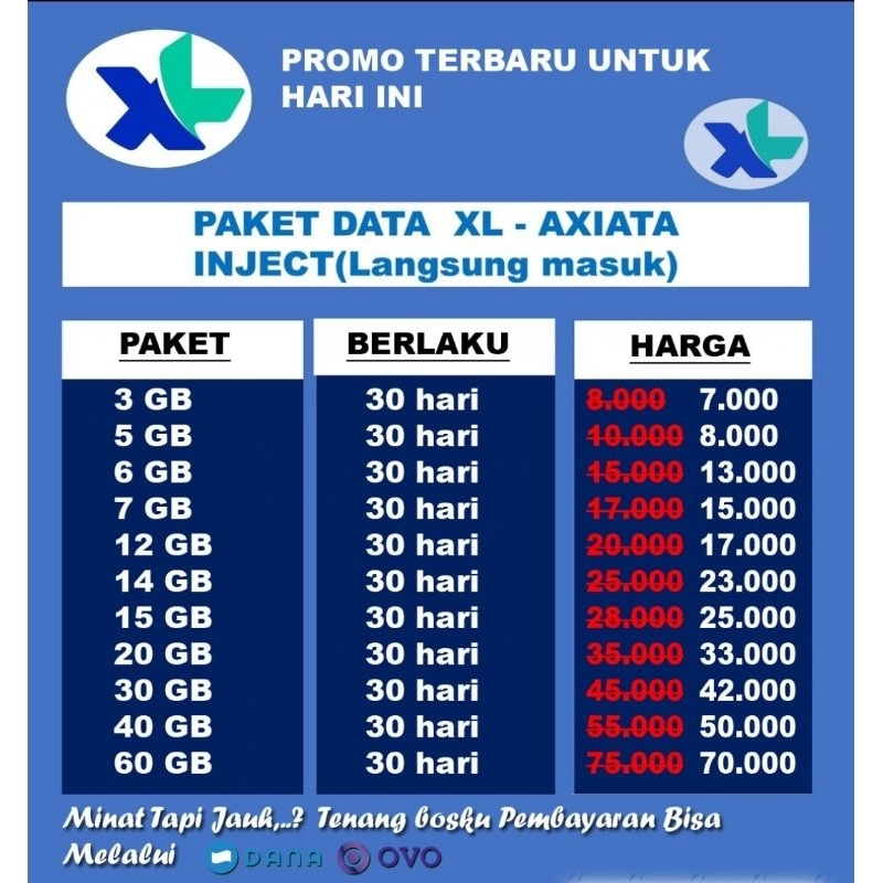paket data XL murah