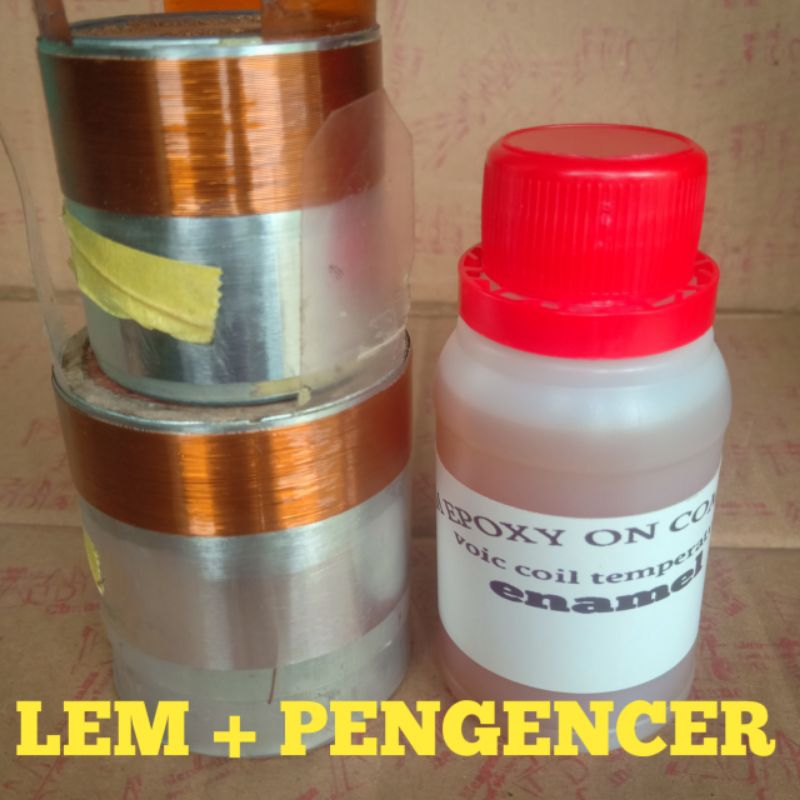 lem spul+pengencer//lem voic coil temperature//epoxy non bergelembung saat kering
