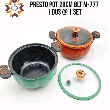 Panci Pot 28 cm / Panci Presto Labu 8 liter / Panci labu presto ORI