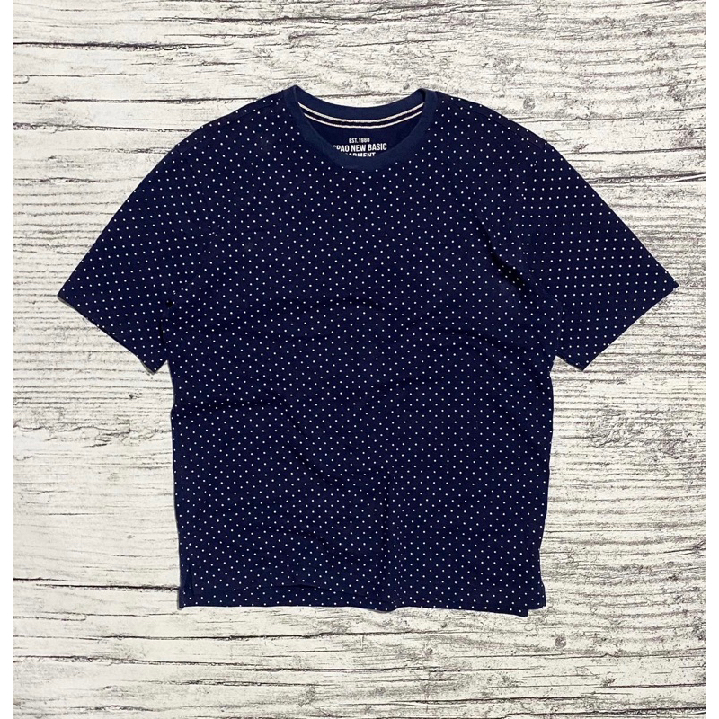 Kaos tshirt Aop Spao New Basic Garment navy second