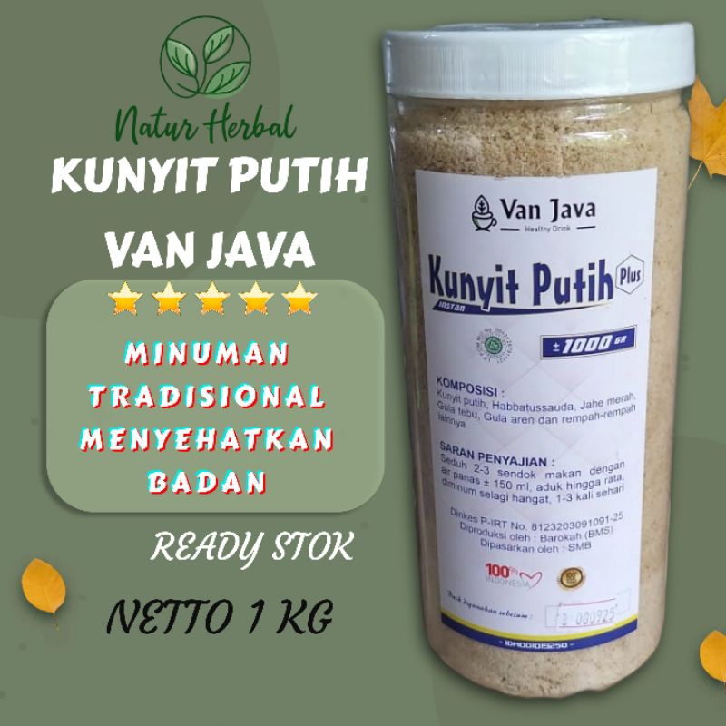 

Kunyit Putih Bubuk Instan VAN JAVA 1 Kg Minuman Tradisional