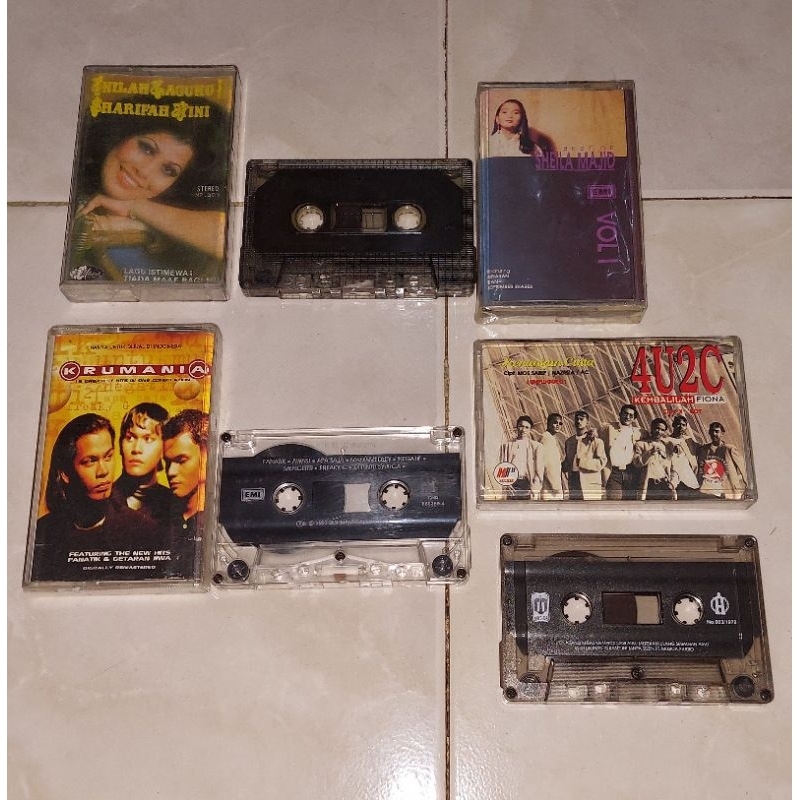 kaset Malaysia SHARIFAH AINI / SHEILA MAJID / KRU / 4U2C