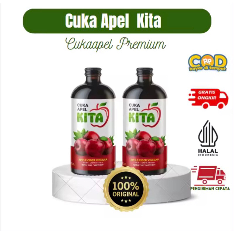 

Cuka Apel Murni Kita 320 ml Original terbukti Menu Diet Sehat Alami bukan vinegar vinega