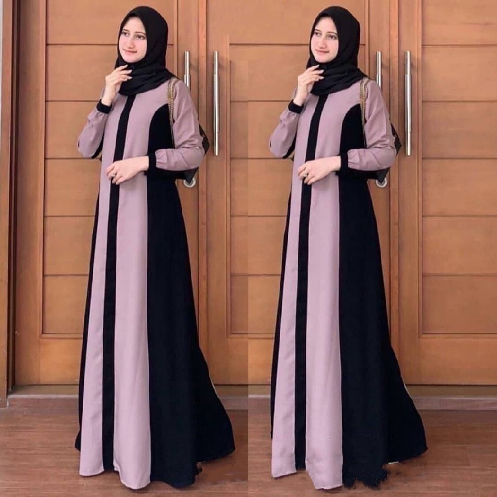[KLS] Gamis Turkey SAMIRA/ Abaya Hitam Bordir Bahan Jetblack Saudi Dress