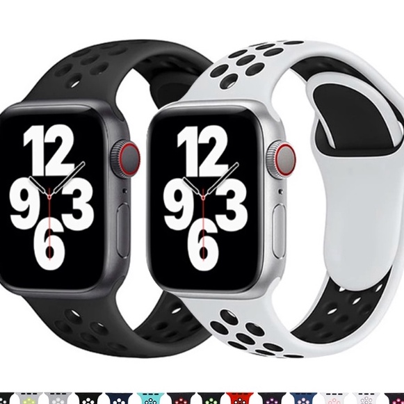 Strap Apple Watch Ultra Series 9 8 7 6 SE iWatch T5 T55 T5plus S2 IWO HW22 Tali Jam Tangan Smartwatc