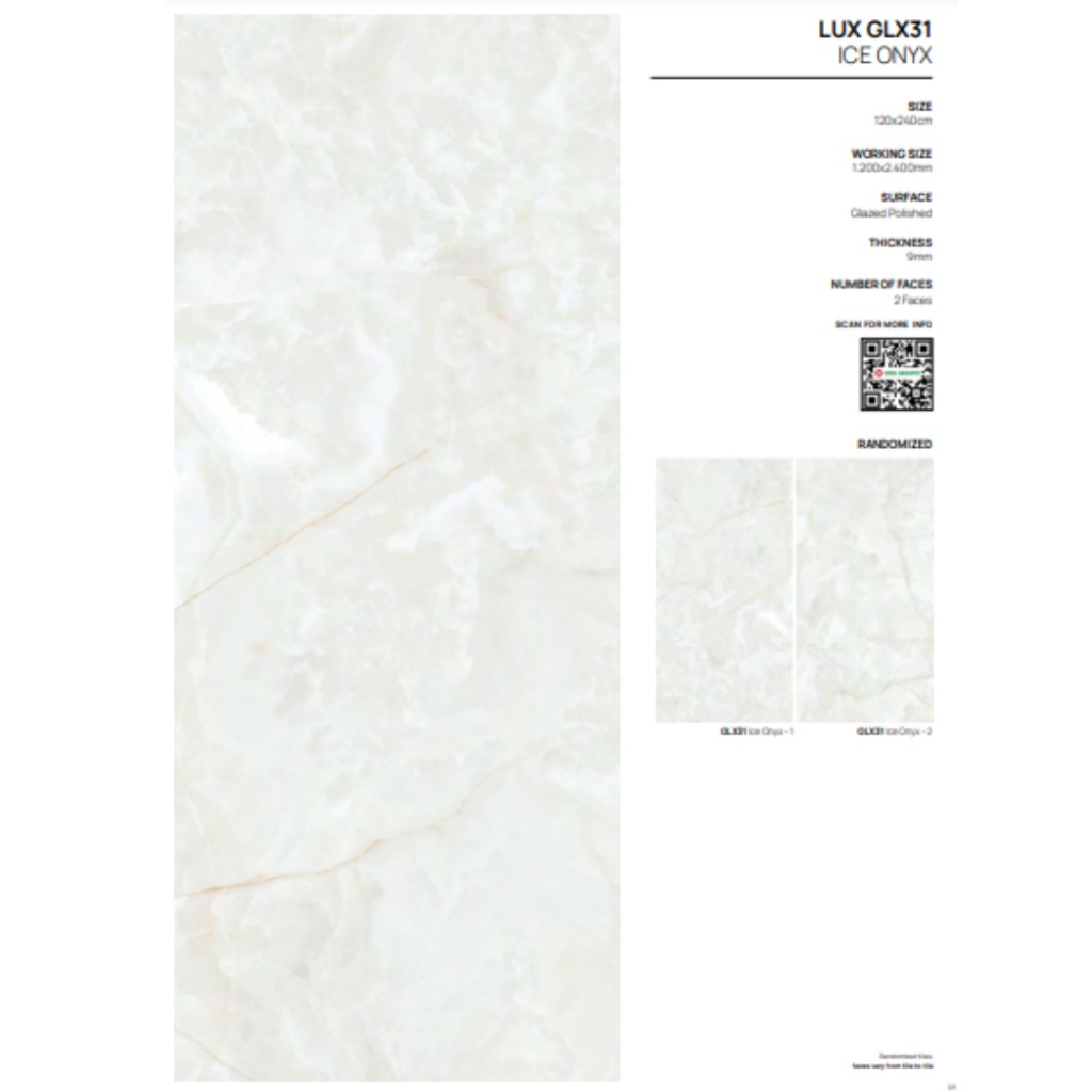 GRANIT BIG SLAB UKURAN 120X240 BY NIRO GRANIT ICE ONYX