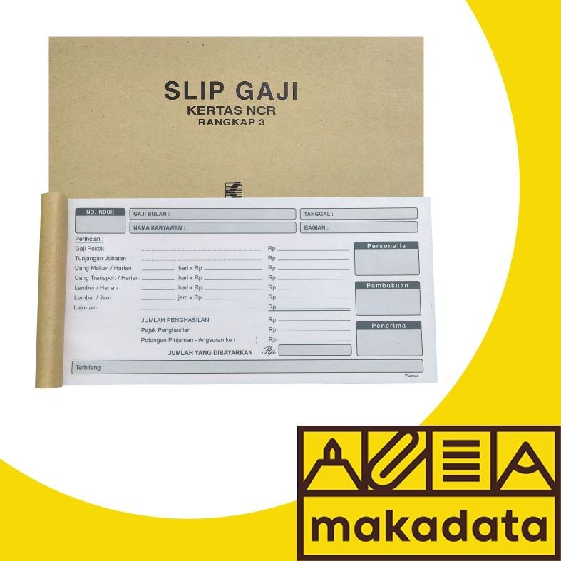 

SLIP GAJI 3 RANGKAP 25 LEMBAR KURNIA (1PCS) MURAH