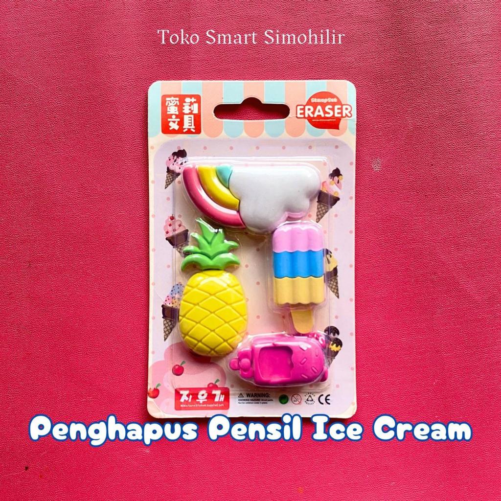 

1 SET PENGHAPUS MOTIF ICE CREAM LUCU