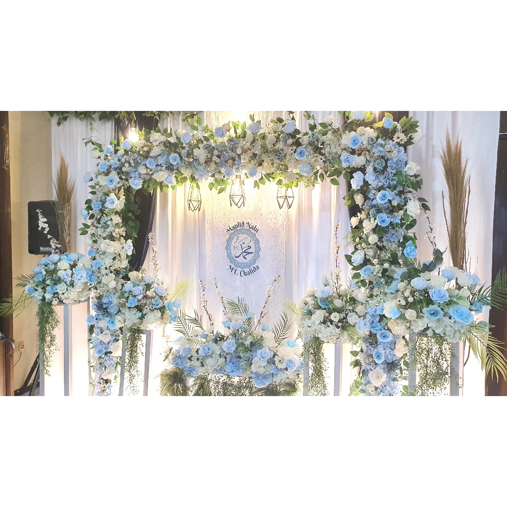 (Shine Decor - Tasyakuran) Backdrop Dekorasi Tasyakuran Pengajian Nikah Aqiqah Khitan Ulang Tahun Ul