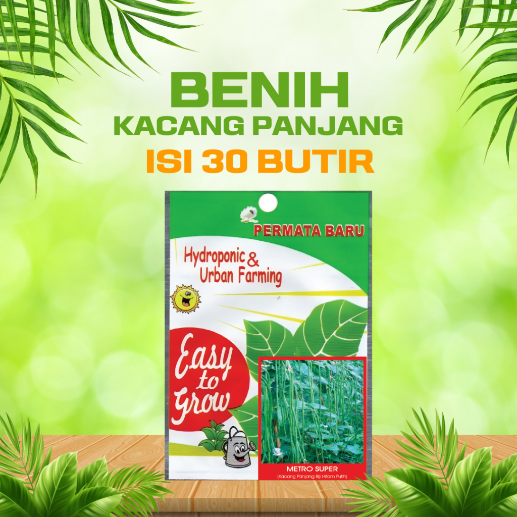 Benih Kacang Panjang Hitam Putih Metro Super