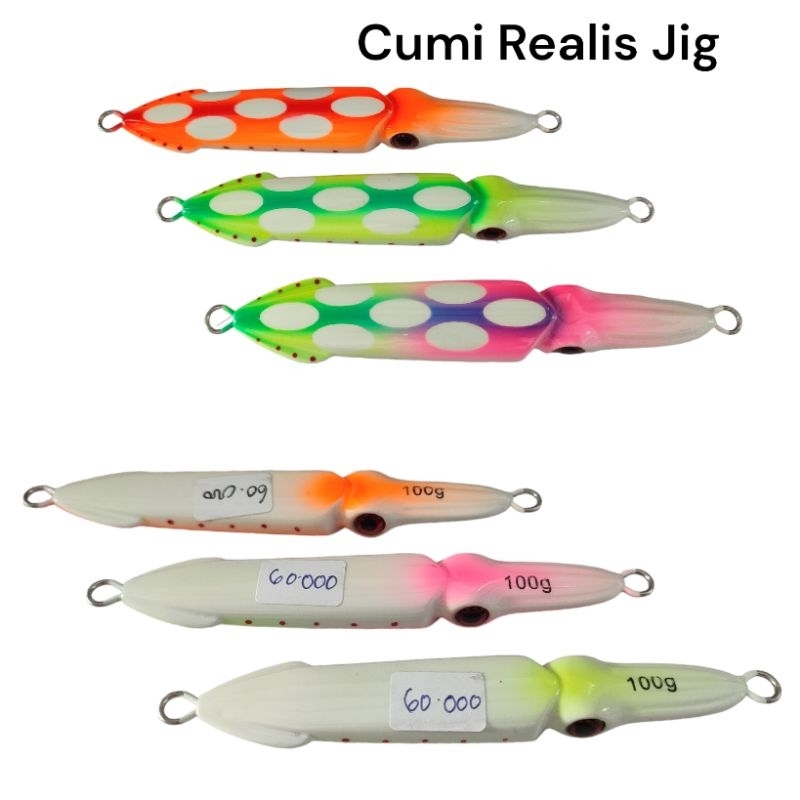 Metal Jig separuh ikan separuh cumi 100gr 200gr 250 gr