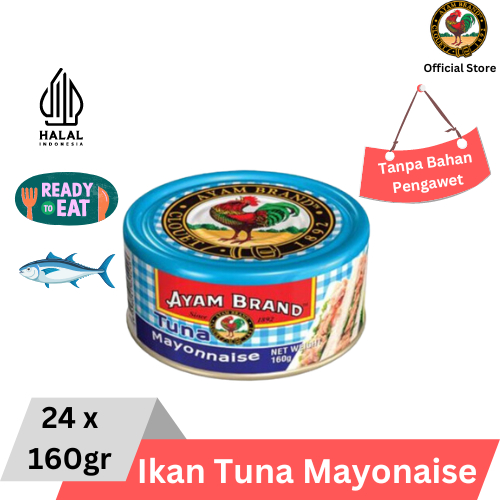 

Ayam Brand - Ikan Tuna Kaleng Mayonaise Natural 24 pcs 160gr