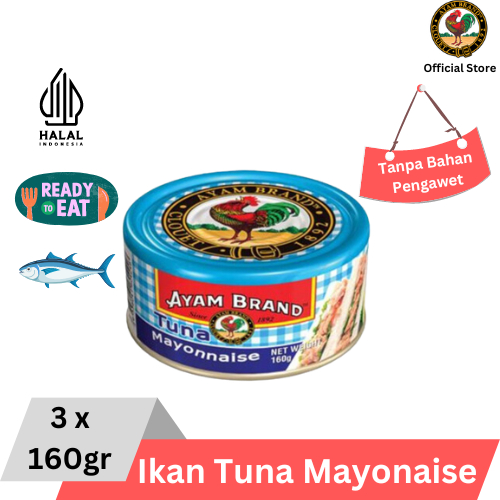 

Ayam Brand - Ikan Tuna Kaleng Mayonaise Natural 3 pcs 160gr