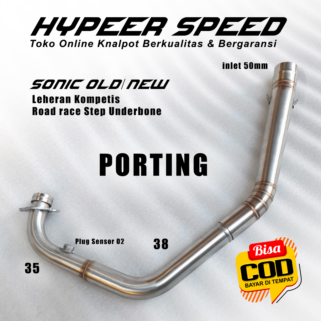Leheran kompetisi Sonic Old/New, Supra GTR 35-38-50 Road race Step Underbone, Roll bending Stainless