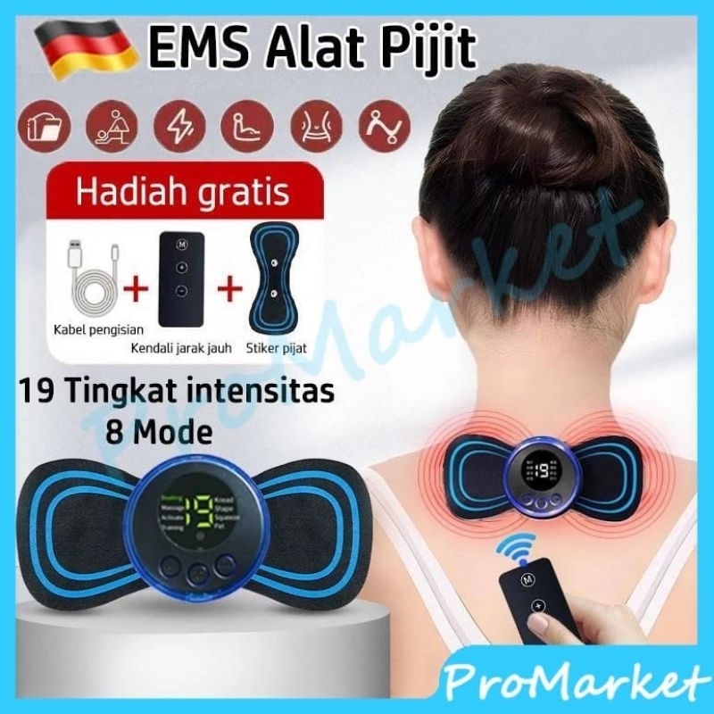 Pemijat Elektrik Leher Punggung Pinggang / Alat Pijat Punggung EMS Alat Pijat Leher Elektrik Alat Te