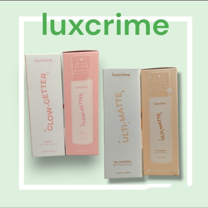 Luxcrime Glow Getter Dewy | Ultimate Oil Control | Setting Spray 50ml