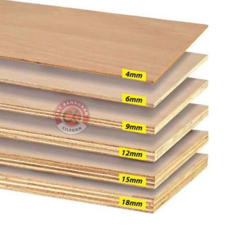 Teriplek / Triplek / Plywood /Multiplex Alba 3mm 4mm 6mm 8mm 12mm 15mm - 4mm meranti