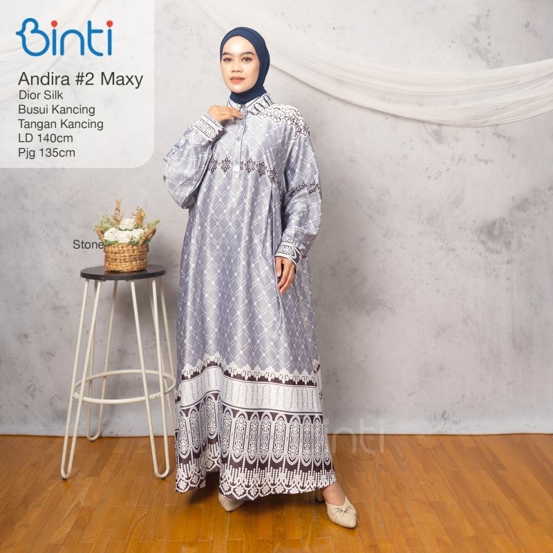 115. ELIFA Maxy maxi dress gamis big size super jumbo XXXL LD 120 140 resleting depan busui bahan ma