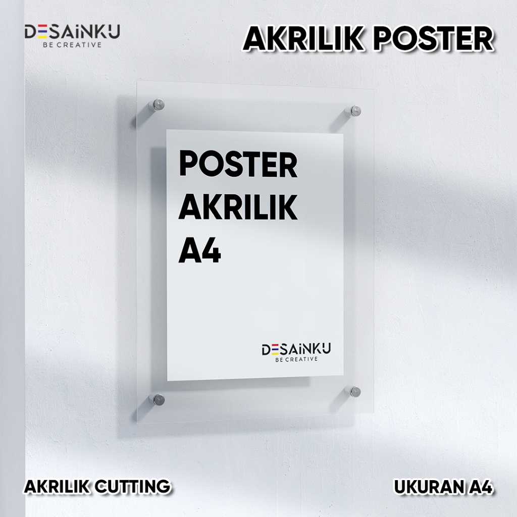 

Display Poster Dinding Akrilik / A4 / Frame Poster / Frame Bingkai Akrilik 2mm Berukuran A4