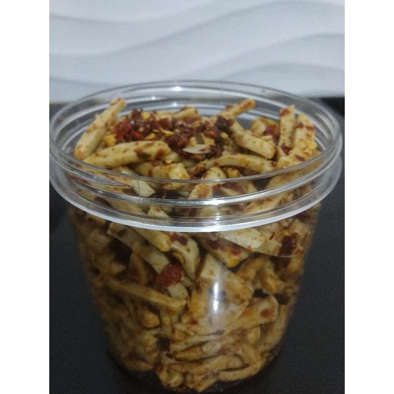 

Basreng pedas gurih daun jeruk
