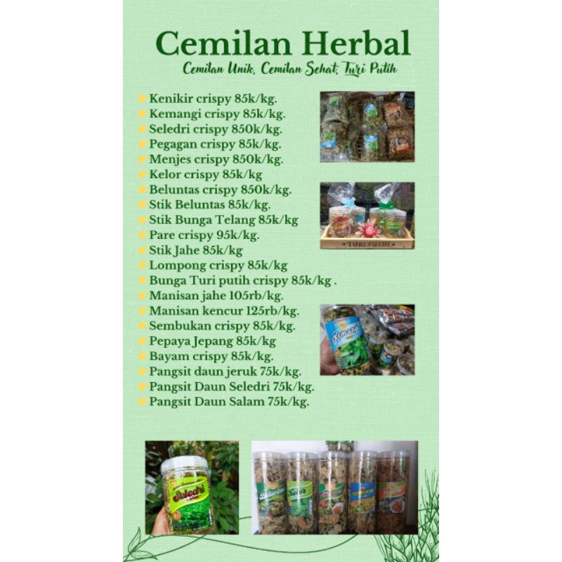 

camilan herbal