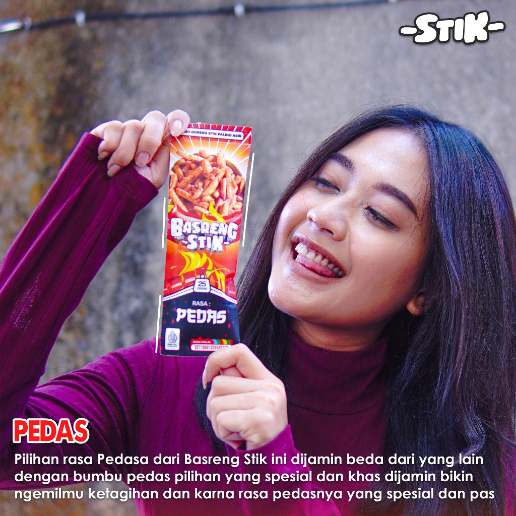 

Cemilan Ringan 25g - Varian Basreng