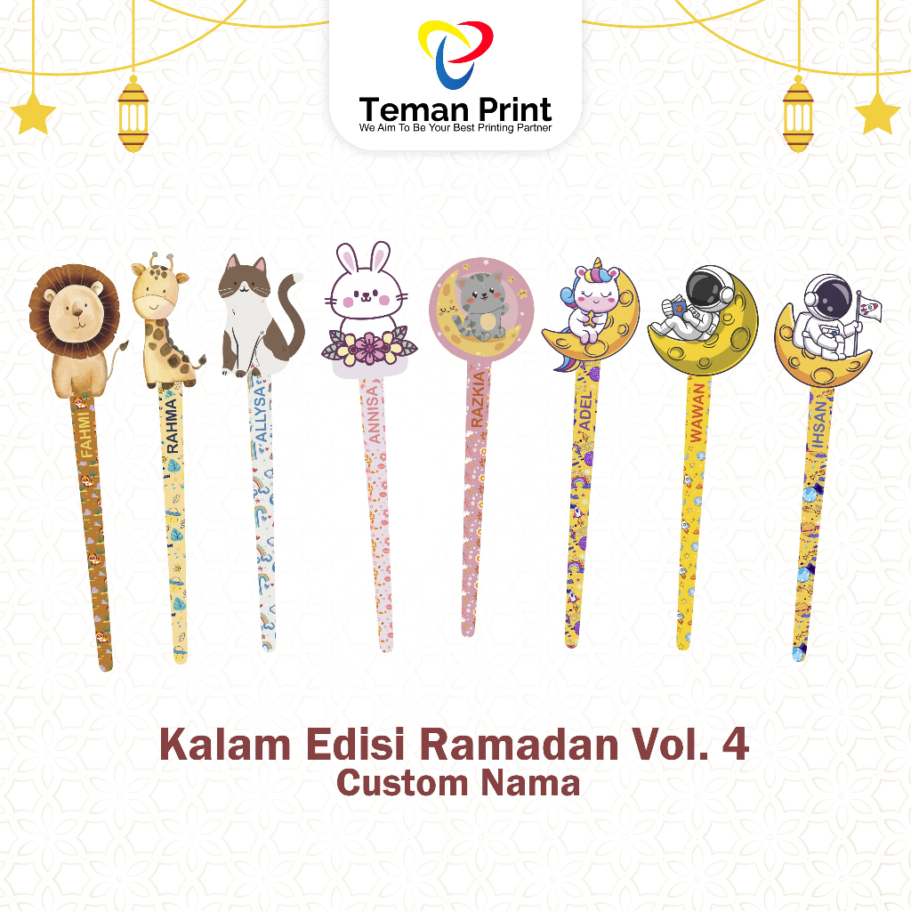 

Teman Print Kalam Anak Tunjukan Ngaji Iqro & Alquran Free Custom Nama Edisi Ramadan