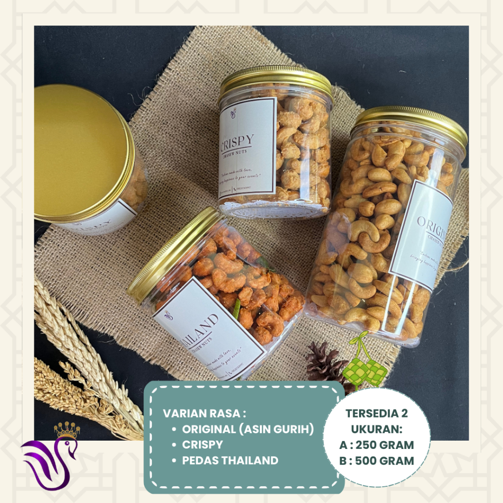 

Kacang Mede 500 gr Toples