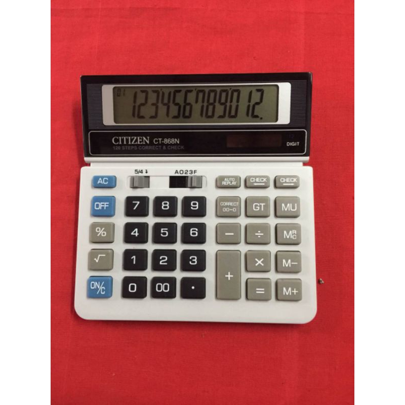 

KALKULATOR CITIZEN 868 N BISA CHECK CORRECT 12 DIGIT
