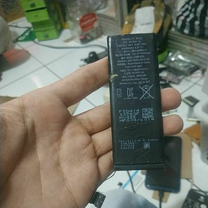 BATERAI IPHONE BEKAS 5s 616-0728