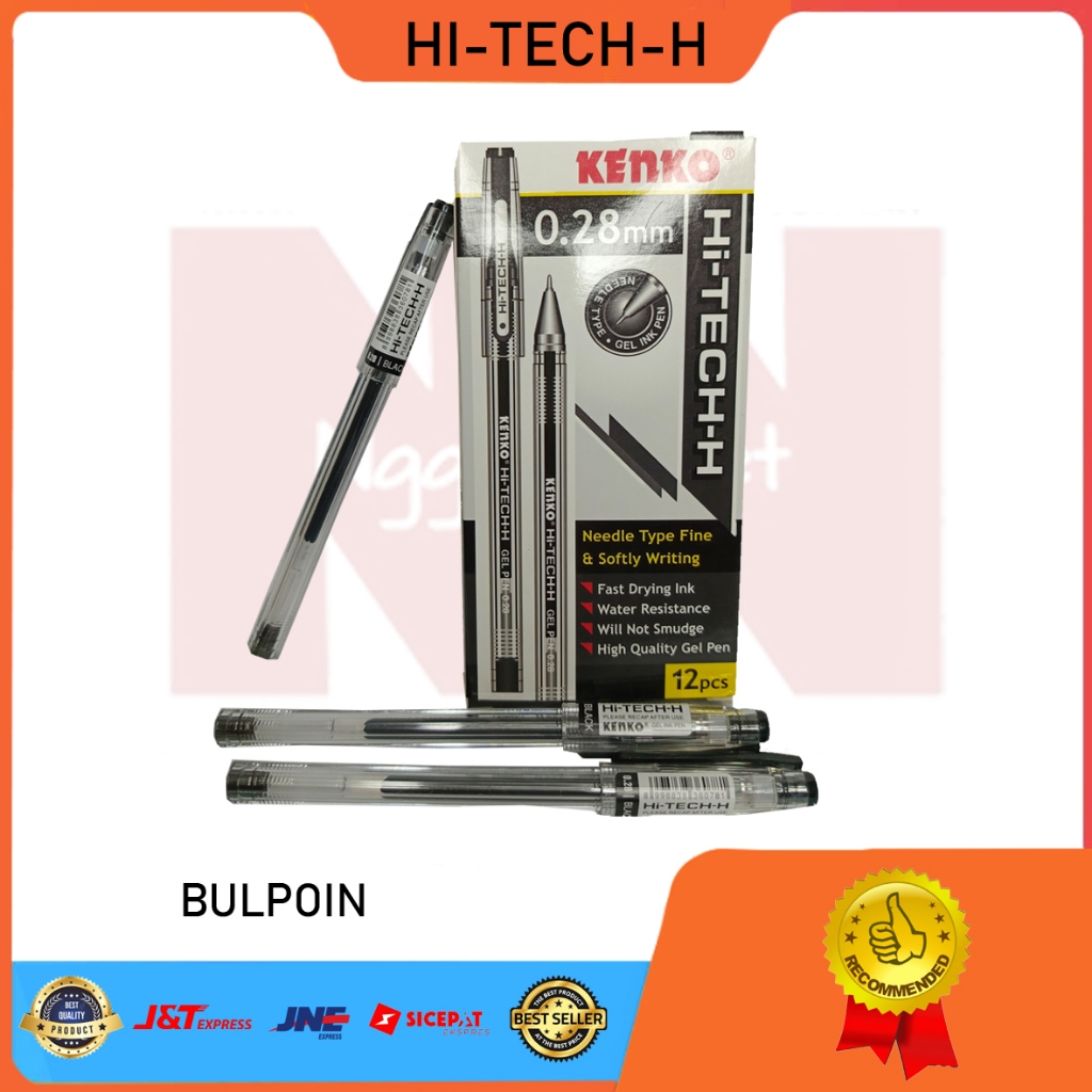 

BOLPOIN HI-TECH-H KENKO HITAM-2BC BULPEN PULPEN PENA BALPOINT STATIONARY STATIONERY ALAT TULIS SEKOLAH KANTOR ATK MURAH