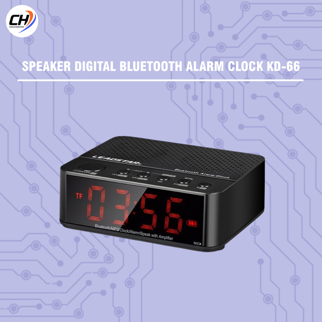 Speaker Bluetooth Digital Alarm Clock KD-66