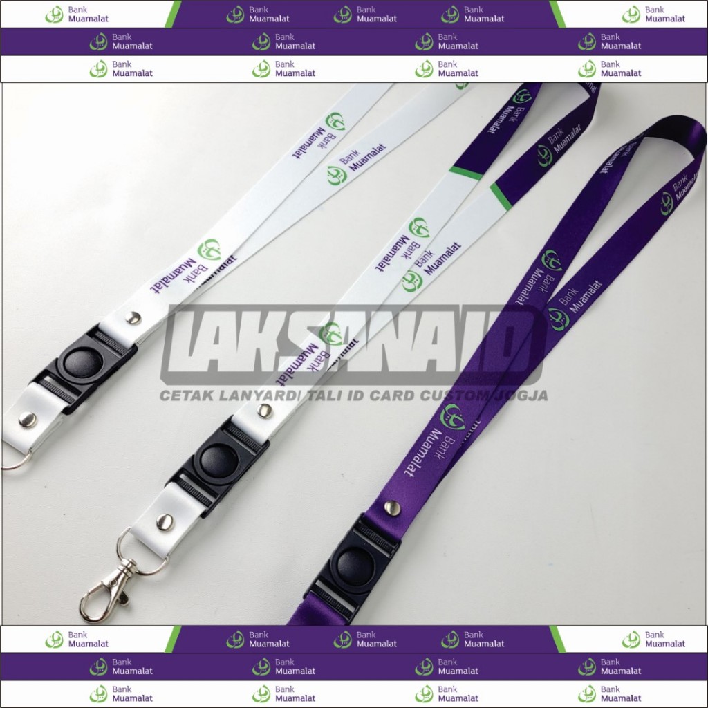 

LANYARD Tali ID Card BANK MUAMALAT FULL PRINT PLUS HOLDER