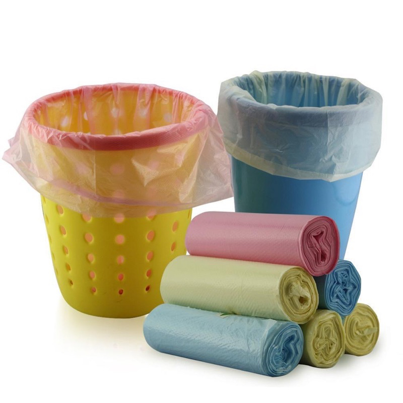 (PAP) Kantong sampah roll / Kantong Plastik Roll Dengan Tali dan Non Tali Kantong Plastik Sampah Rol