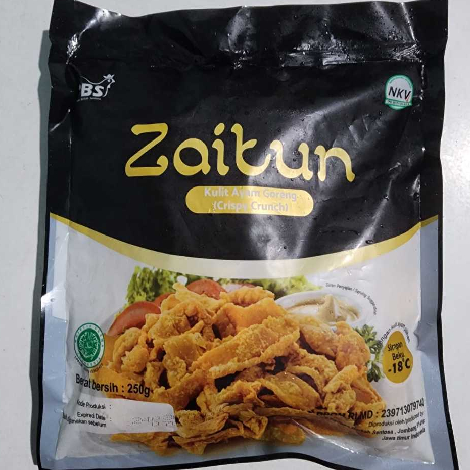 

Zaitun Crispy Crunch, Kulit Ayam Goreng (250gr)