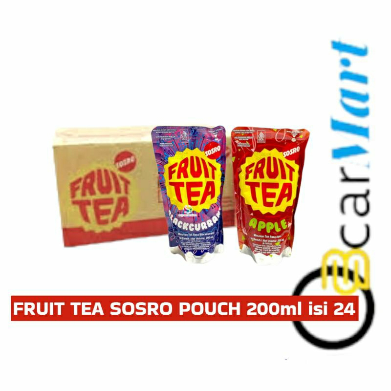 

orins FRUIT TEA SOSRO POUCH Genggam 1 Dus 200ml Teh Rasa Buah Segar