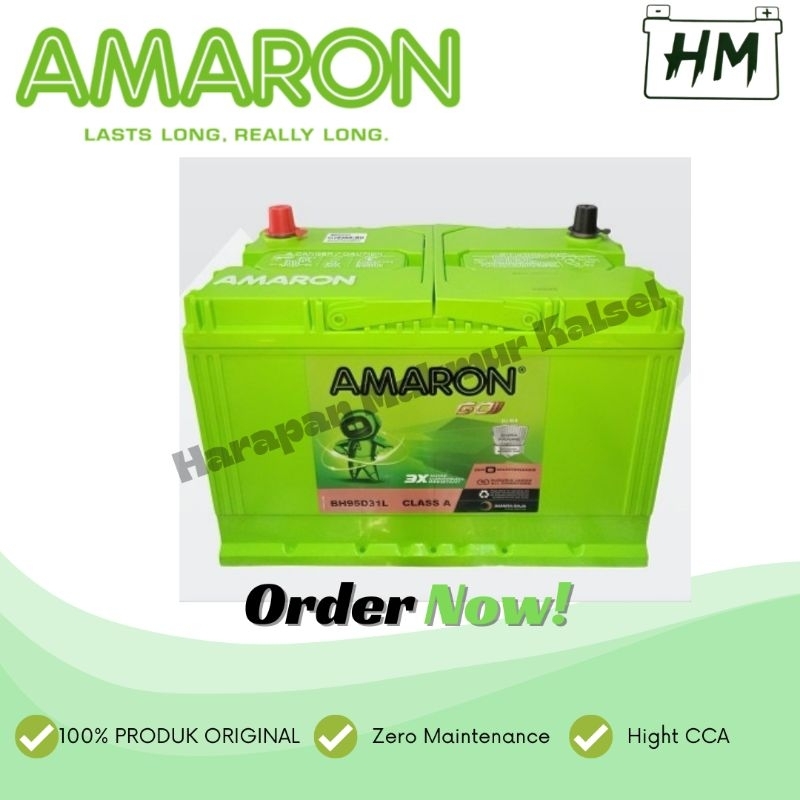 Aki Mobil N 70 ZL/ Aki Amaron Go 95D31L, 75 AH
