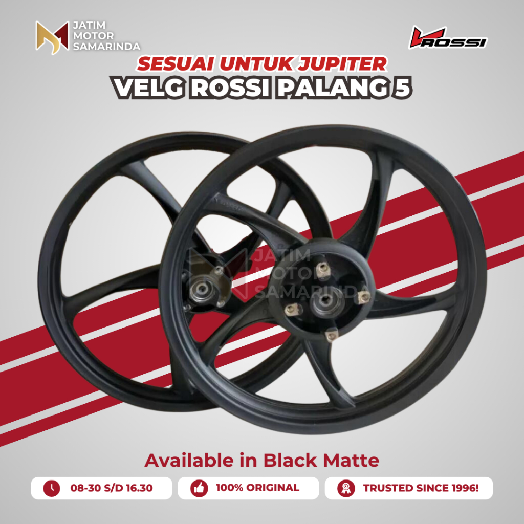 V-Rossi Vrossi Velg Standar STD Palang 5 P5 Batang 5 Untuk Jupiter Tipe Zigen Macho Hawk Vulture Tor