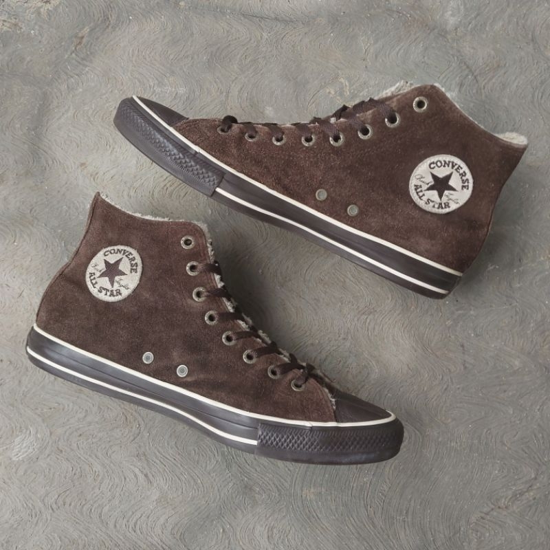 converse ct hi leather suede brown size 44